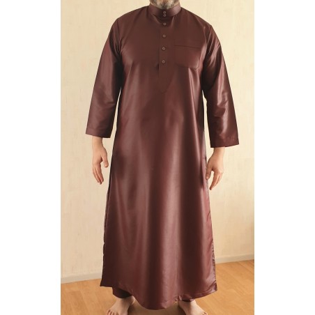 QAMIS ZEIN 2 PIÈCES TISSU GLACÉ BRILLANT