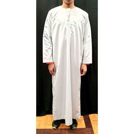 copy of Qamis cravate manches longues