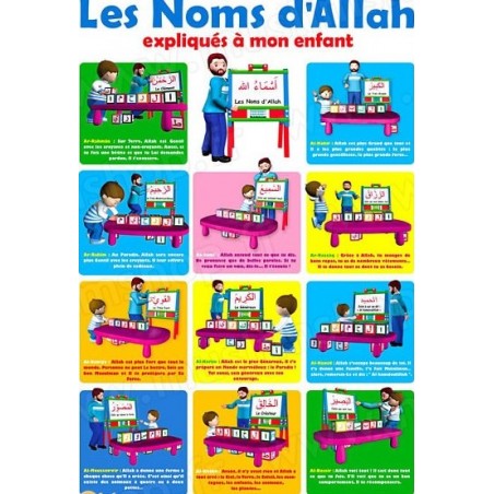 Poster - Les Noms d'Allah expliqués à mon Enfant