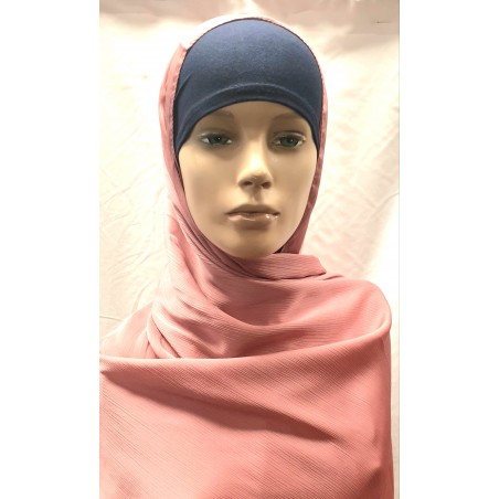Hijab rectangulaire effet légèrement satiné