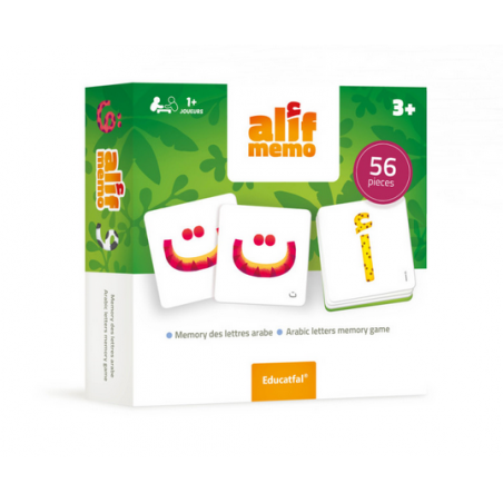 Jeu Alif Memo (56 cartes) - Educatfal (Dès 3 ans)