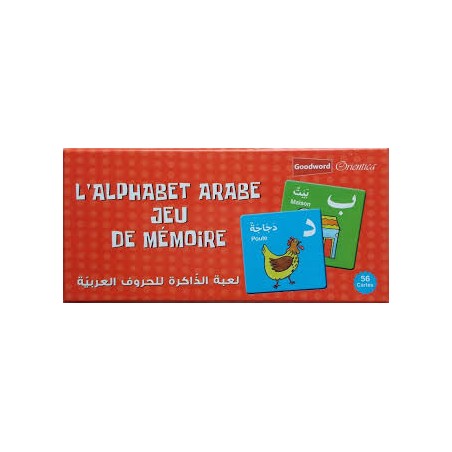 l’Alphabet Arabe Jeu de Mémoire – 56 Cartes – GoodWord – A partir de 3 ans