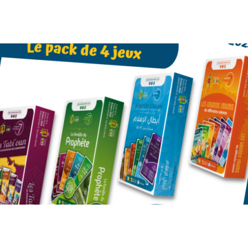 Pack 4 Jeux de 7 familles...
