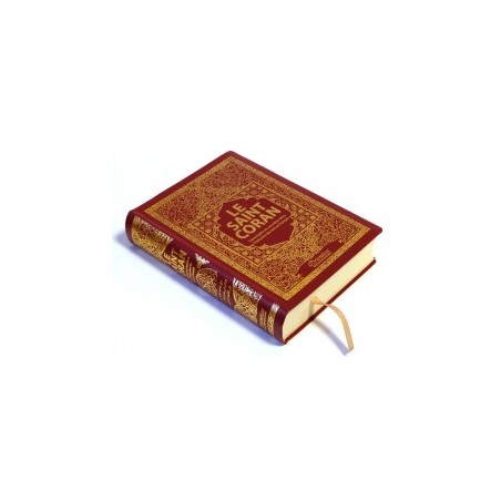 Le Saint Coran : arabe-français-phonétique et traduction des sens en français - Format de poche - Couleur Bordeaux