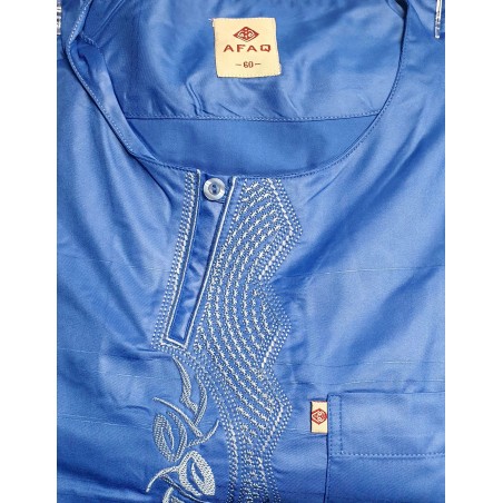 copy of Qamis pakistanais avec col Zein et pantalon assorti