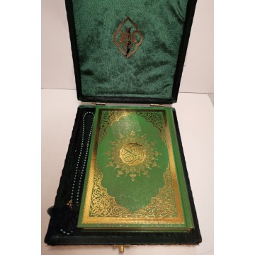 Coffret Coran Vert AR +Tasbih
