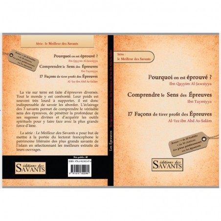Compilation de 3 livrets sur les épreuves - Ibn Qayyim - Ibn Taymiyya et Al Izz Abd as-Salam