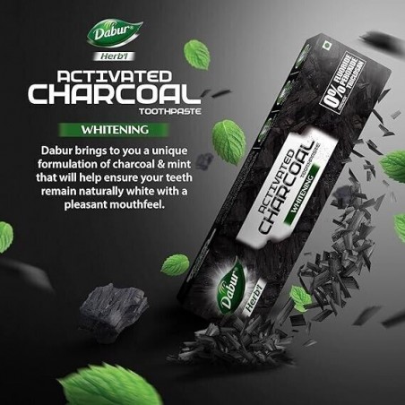 Dentifrice au charbon Dabur Herbal