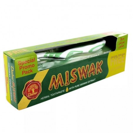 Dentifrice Dabur Miswak Herbal 120gr + 50gr gratuit
