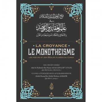 LA CROYANCE LE MONOTHEISME,...