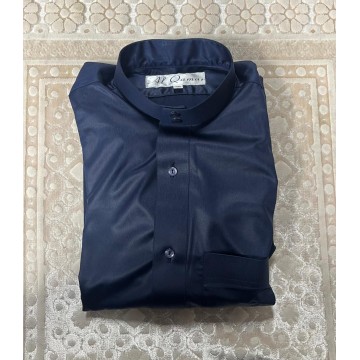 Qamis Saoudien satinée Bleu...