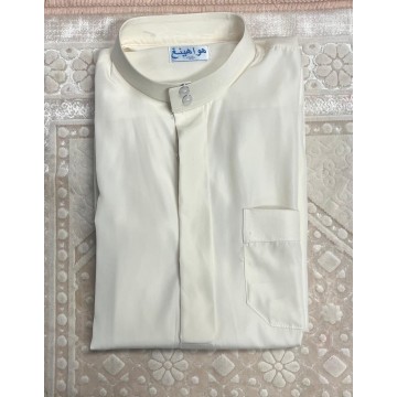 Qamis Saoudien beige -- Homme