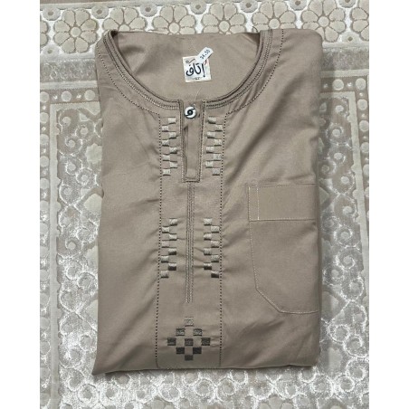 Qamis Emirati Beige -- Homme