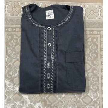 Qamis  Emirati Bleu Jean --...