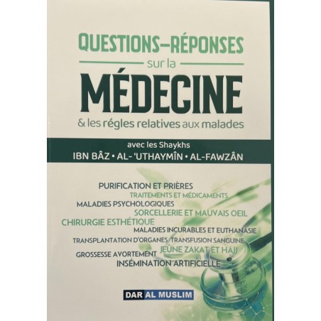 Questios réponses sur la médecine et les règles relatives aux malades