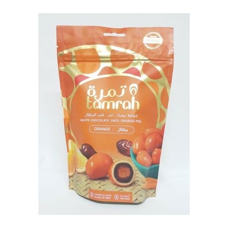 Tamrah ! Dattes aux amandes enrobées de Chocolat orange