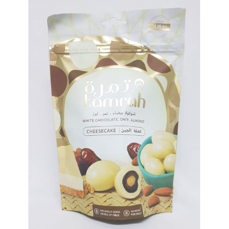 Tamrah - Dattes aux amandes enrobées de Chocolat caramel - Sachet 80gr