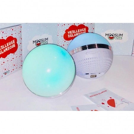 Veilleuse Islamique, Coranique pour Enfants - 6 couleurs, Bluetooth, Invocations, Coran, Adhan... - Mooslim Toys
