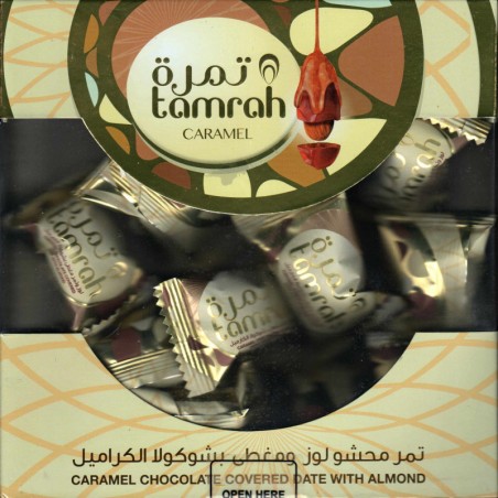 Tamrah - Dattes aux amandes enrobées de Chocolat au caramel (200 g)