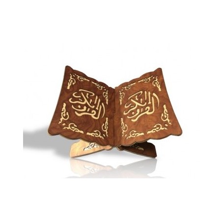Porte coran en bois marron dimension 23 cm