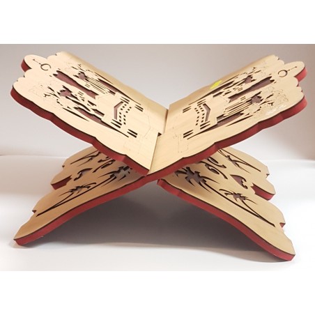 Porte coran en bois marron - grand 28 cm -