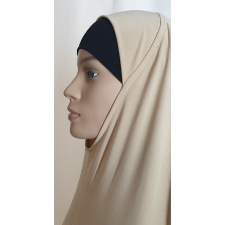Hijab cape long 1 pièce lycra