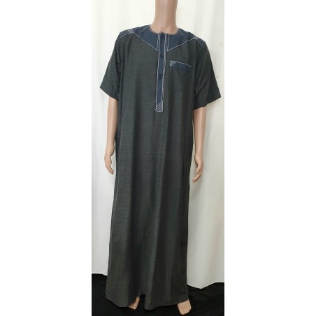 QAMIS SADAF MANCHES COURTES (GRANDES TAILLES)